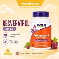 ราคา Now Foods, Resveratrol, 200 mg 120 Veg Cap (6009732762)