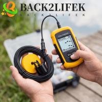 ราคา BACK2LIFEK เครื่องค้นหาปลาแบบพกพา, มือถือ 100M ความลึกช่วง Sonar Fish Finder, Echo Sounders Transducer Castable หน้าจอ LCD ไร้สาย Fish Finder ตกปลาทะเล (52364851143)