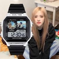 ราคา Park Chae Young สนับสนุนสินค้านาฬิกาข้อมือ BLACKPINK ของขวัญที่กําหนดเองให้นักเรียนนาฬิกาปลุกสากล Electr (47501982141)
