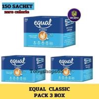 ราคา อิควล น้ำตาล เทียม equal เบาหวาน ผลิตภัณฑ์ให้ความหวานแทนน้ำตาล แพ็ค 3 กล่อง 150 ซอง 0 แคลลอรี่ Zero Calorie Sweetener, (28126657433)