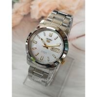 ราคา SEIKO 5 Automatic รุ่น SNKK09K1 นาฬิกาข้อมือผู้ชายสายแสตนเลสสีเงิน เข็มทองสวยหรู -ของแท้ 100% รับประกันสินค้า 1 ปี (2252639688)