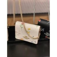 ราคา พร้อมส่ง แท้ % New Coach สะพาย ใบเล็ก MINI WALLET WITH SPACED WILDFLOWER PRINT (COACH C0061) IM/CHALK MULTI (4888050703)