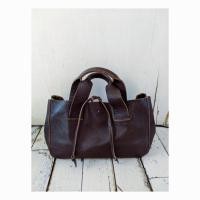 ราคา Sale กระเป๋าหนังวินเทจ MIU MIU leather tote bag (used สภาพดี) (20888205902)