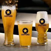 ราคา ป้ายสีดํา แก้วเบียร์ Sambole SAPPORO แก้วไวน์หัตถกรรมญี่ปุ่น SAPPORO Goblet ความจุขนาดใหญ่วาดแก้วเบียร์ [cxL] (53365031973)