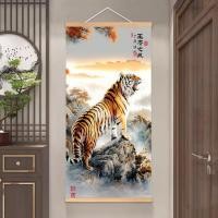 ราคา ที เสือภาพวาดขึ้นและลงภูเขาเสือภาพวาดแขวนเลื่อนภาพวาดทางเข้าห้องนั่งเล่นสํานักงานเสือคําราม โลก (43030767975)