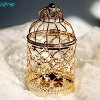 ราคา Jsjjingpเชิงเทียนกรงนก,ตกแต่งศิลปะเหล็กโคมไฟนกทีไลท์,สไตล์ยุโรปประณีตกรงนกรูปร่างเชิงเทียนโลหะตกแต่งบ้าน (40600826743)