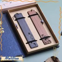 ราคา MELIFLUO ที่คั่นหนังสือวินเทจ, เครื่องเขียนโลตัสบ่อแสงจันทร์หนังสือคลิป, คุณภาพสูงสไตล์ Retro ไม้ Pagination Mark นักเรียน (53712186333)