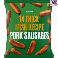 ราคา [5010482589752] Iceland 14 Irish Pork Sausage 700 G. ไส้กรอกหมูไอริช 14 ชิ้น ไอซ์แลนด์ 700 กรัม [Frozen] (46208273290)