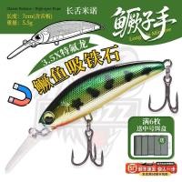 ราคา กระดี่ยาง กระดี่ไก่ชน กระดี่วิ้ง ปลาตกปลาหมูล่อฮอว์กมือลิ้นยาว Minnow จมอยู่ใต้น้ําไม่วิ่งแรงโน้มถ่วงเฉพาะสูง Minnow Hawk Sea Bass Lift ปากปลอม (56213626728)