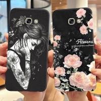 ราคา เคสโทรศัพท์สําหรับ Samsung Galaxy A5 2017 A520F ปกหลังสําหรับ Samsung A5 2017 กรณีดอกไม้น่ารัก Tattooed สาวความงาม Soft Shell (44301809687)