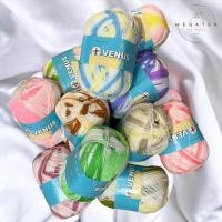 ราคา ไหมพรมเส้นเล็ก สีเหลือบ 4ply 80กรัม ตราวีนัส VENUS A0013 (22567299291)