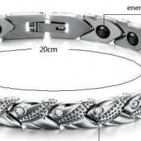 ราคา สร้อยข้อมือแม่เหล็กไทเทเนียม เจอร์เมเนียมgermanium titanium รุ่นH (1180472734)