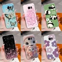 ราคา สําหรับ Samsung Galaxy S5 S6 S7 S9 Edge Plus เคสโทรศัพท์ดอกไม้สวยผีเสื้อซิลิโคนอ่อนนุ่มป้องกัน Anti-scratch Creative Clear ปกหลัง Shell Capa (57260423178)