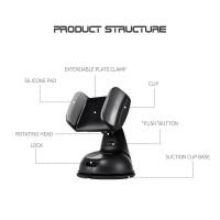 ราคา ที่วางโทรศัพท์ Sucker Car Holder Silicone Dashboard Car Glass 5" - 6.3" (43030169967)