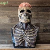 ราคา LLOYD ฮาโลวีนโครงกระดูก Prop, ที่สมจริง 3D Skeleton หน้ากากน่ากลัว, Creative พร้อมสมองดอกไม้ Brain Blast น่ากลัว Latex หน้ากากรูปแบบปาร์ตี้ (29095183414)