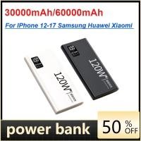 ราคา 120W 30000mAh/60000mAh Power Bank Super Fast Charging CCC เครื่องชาร์จแบตเตอรี่แบบพกพาสําหรับ IPhone 12-17 Samsung Huawei Xiaomi (51162390635)