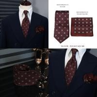 ราคา เนคไทด์สีแดงลายดอกไม้ 9 cm Red neckties 9 cm (47812274935)