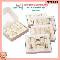 ราคา ผ้าขนหนูนม GEE 5 ชิ้น ผ้ามัสลิน 2 ชั้น นุ่ม ดูดซับ ลายน่ารัก สําหรับทารก (ขนาด 30x30 ซม.) (41213507828)