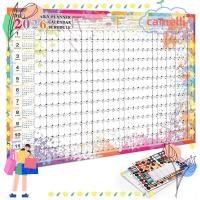 ราคา CAMELLI ปฏิทินทุกวันรายปี, 2026 Agenda Organizer ปฏิทินผนังขนาดใหญ่, Creative Annual Planner To Do List ตาราง 365 วันแผ่นวางแผน Home Office (53715241123)