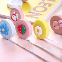 ราคา 2 ชิ้นของลายการ์ตูนน่ารักพิมพ์ตลับเมตรแบบพกพา1.5เมตรฟุตคู่ขนาดเทปวัดขนาดเล็ก (27676062275)