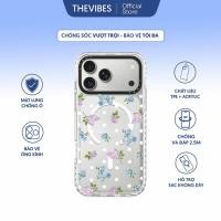 ราคา THEVIBES 2.5M กันกระแทกขอบสีขาว Hard Clear Iphone Case Anti-Smudge Back-รองรับจุดดอกไม้ชาร์จไร้สาย (49011481871)