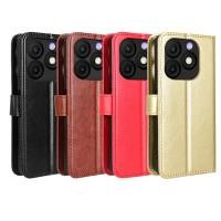 ราคา เหมาะสําหรับ itel Zeno 10 เคสโทรศัพท์ Zeno10 4G โทรศัพท์ซองหนังพลิกการ์ด Lanyard Crazy Horse รูปแบบกรณี (51209057327)
