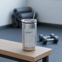 ราคา HOME แก้วกาแฟหุ้มฉนวนคุณภาพสูงสแตนเลสพร้อมหลอดสําหรับปิคนิค TH (57964273538)