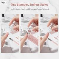 ราคา จากัวร์ เล็บฝรั่งเศสสองหัวซิลิโคนเล็บปั๊มเครื่องมือใสใสใส ทําเอง แม่แบบสําหรับร้านทําผมบ้านออกแบบเล็บ ดี (53961618054)