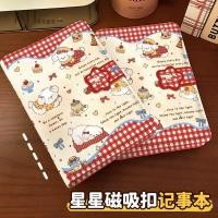 ราคา คู่มือ a6 Red Grid Puppy Cartoon Loose-leaf Notebook High-value ins Style Student Small Notebook (55064739250)