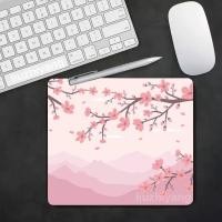ราคา สีชมพู Cherry Blossoms แผ่นรองเมาส์ขนาดใหญ่คอมพิวเตอร์สํานักงานเกมตารางยาง Anti-slip Mousepad ขนาดเล็กตกแต่งแผ่นโต๊ะ (42830867715)