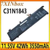 ราคา 7XINbox C31N1843 11.55V 42Wh 3550mAh แบตเตอรี่แล็ปท็อปสําหรับ Asus VivoBook S14 S432 S432FA X432FA S15 S532FL Series (58014283452)