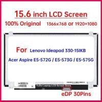 ราคา 15.6 นิ้ว HD แล็ปท็อปหน้าจอ LCD สําหรับ Lenovo Ideapad 330-15IKB Acer Aspire E5-572G E5-573G E5-575G จอแสดงผล Matrix แผง eDP 30 Pins (42231800100)