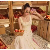 ราคา ส่งต่อเดรสยาว Lookbooklookbook (Size.XS ,S , M และ L) รุ่น Margaret สีครีมปักดอก Tiny Daisy (มี new/used) คอลใหม่ (29886546471)