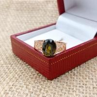 ราคา #แหวนเศษนาคพลอยสีเขียวส่อง (23730716081)