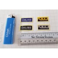 ราคา OHLINS / KYB Chrome พื้นหลัง <1PC เท่านั้น> (1.5 ซม. x 3 ซม.) สติกเกอร์ Kecil การพิมพ์ ohlins kyb chrome shocks ขนาดเล็ก (48263158364)