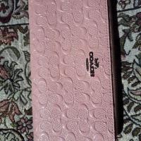 ราคา กระเป๋าตังCoachใบยาว สีชมพู (6504478898)