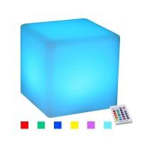 ราคา Local Stock+COD เก้าอี้สตูลลูกบาศก์เรืองแสง LED ออกดอร์ ฟูนิเจอร์แสงไฟสีรุ (46657215819)
