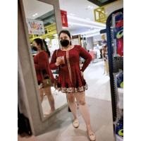 ราคา ชุดเดรสคนอ้วนใส่แล้วดูแพงมาก งานลูกไม้#เดรสคนอ้วน#เดรสสาวอวบ#เดรสสาวอวบมือสอง#เดรสใส่วันคริสมาสต์#เดรสสีแดงคนอ้วน (11956039212)