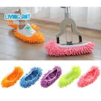 ราคา LVรองเท้าถูพื้น ดันฝุ่น รองเท้าถูพื้นไมโครไฟเบอร์ขนาดฟรีไซร้ใส่สบายเท้าเก็บฝุ่นได้ดี ใส่ไม้ถูพื้นได้ (27602728353)