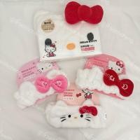 ราคา พร้อมส่ง ✅ ที่คาดผม ผ้าคลุมผม Hello Kitty ใช้สำหรับเก็บผมเวลา ล้างหน้า miniso (43122763678)