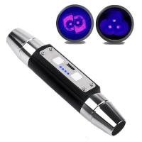 ราคา Longwave & Shortwave UV ไฟฉายโคมไฟ 254nm 365nm 395nm Minerals Phosphor Detector UVC Blacklight ไฟฉาย LED (53263370737)