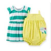 ราคา CARTER ชุดเดรสบอดี้เหลืองปักโลมา Carters Excellent Set (42708832283)
