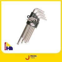 ราคา JETECH SWS-9 ชุดกุญแจหกเหลี่ยมประแจรูปดาวชุบนิกเกิล (52260709136)