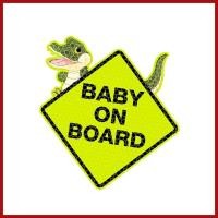ราคา Baby on Board Sign สติกเกอร์ Baby on Board ป้ายความปลอดภัยเด็ก Car Decals สะท้อนแสงเด็กในรถสติกเกอร์สําหรับหน้าต่าง phdth (42481272394)