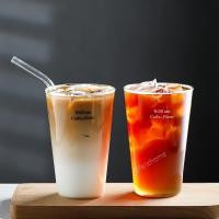 ราคา ในช่วงต้นแปดนาฬิกาดื่มแก้วกาแฟถ้วยน้ําที่เรียบง่ายถ้วยโปร่งใสถ้วยชานมทนความร้อนแก้วบอโรซิลิเกตสูงฟาง (28881476377)
