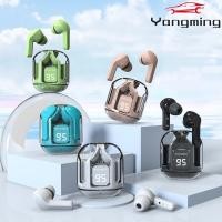 ราคา YANGMING HQAi H4 Tws หูฟังพร้อมไมโครโฟนไร้สายบลูทูธ 5.0 หูฟัง,ลดเสียงรบกวนจอแสดงผล LED กีฬาชุดหูฟังสําหรับเล่นเกม (49014333820)