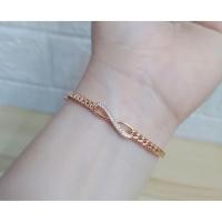 ราคา สร้อยข้อมือกําไล Xuping Premium (วงกลมเล็ก) Infinity Rante motif (ต้นฉบับเหมือนทอง) ป้องกันสนิม (49856748687)