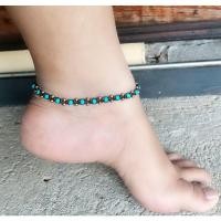 ราคา สร้อยข้อเท้า เทอร์ควอยซ์ ทองเหลืองแท้ (4996217237)