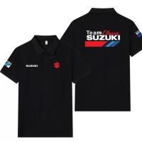 ราคา Suzuki Suzuki Short-Sleeved POLO Lapel Summer Motorcycle Cycling Short Sleeve Cotton Baju Unisex Polo (53910441162)
