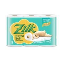 ราคา [สินค้าส่งด่วน] ซิลค์ กระดาษทิชชู่ เอ๊กซ์ตร้าซอฟท์ 6ม้วน ZILK EXTRA SOFT 3 PLY 6 ROLL (53012013615)